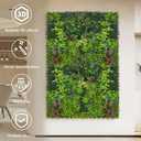 Artificial Plant Wall Boxwood Roll: 48"x120" UV Resistant Green Leaves Faux for Interior Backdrop,Garden and Indoor Outdoor Wall&Fence Covering Privacy, Party Wall Fence Decor