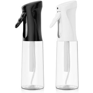 IMPORX Continuous Spray Bottle for Hair (10.1oz/300ml) 2 Pack Home Essentials Spray Bottles For Cleaning Empty Ultra Fine Water Mister Sprayer For Hairstyling Garden Plants Curly Hair Perfume Etc