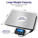 TIPRE Digital Shipping Postal Scale 0.5 oz High Accuracy! 440lb Commercial Weight Scale for Package, Small Business, Mail, Warehouse, Home, Dual Powering Source & Cable Provided