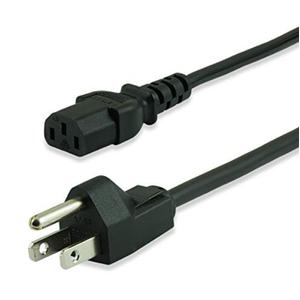 GE Replacement AC Power Cord, 10 ft. Cable, for Computers, Desktops, Printers, Monitors and More, Black, 34507