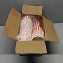 120 Pcs Valentines Day Cream Cups 12 OZ Disposable Red and White Stripe Paper Dessert Ice Cream Cups Food Containers Red White Snack Bowls for Soups Hot & Cold Food Snack Valentine Party Supplies