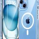 TAURI for iPhone 15 Plus Case Clear, Compatible with Magsafe, with Screen Protector, Military Grade Drop Protection Shockproof Case for iPhone 15 Plus 6.7 Inch