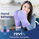 REVIX Microwavable Heating Mittens for Hand and Fingers, Heated Hands Mitts Warmers 1 Pair, Unscented Hand Muff (Orchid)