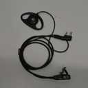 Security D-Shape Earhanger Earpiece for Motorola Radio 2 PIN GP68 CP150 GP88