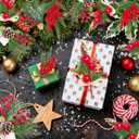 Artificial Christmas Picks 6PCS Assorted Red Berry Picks Stem Faux Cedar Holly Pine Needles Branches Artificial Pine Picks with Pinecones Holly Leaves for Xmas Winter Holiday DIY Craft Wreath