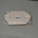 Cube Cosmetic Makeup Bag Small Cotton Quilted Makeup Pouch for Purse Cute Floral Travel Toiletry Zipper Pouch (Pink Floral)