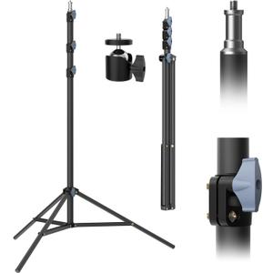 Photography Light Stands 118"/10ft/300 cm: LEORFI Heavy Duty Light Tripod Stand - Aluminum Lighting Stand - Photo Video Tripod Stand - with 1/4" Screw for Studio - Live Streaming Ring Light Reflectors