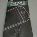 Orzly Case Compatible with Nintendo Switch 2  Protective Travel Carry Case with Screen Padding, Game Card & microSD Slots, Zipped & Open Pockets for Accessories  7.9" Gift Boxed (GRN/GOLD)