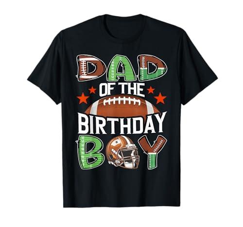 Dad of The Birthday Boy Game Day Football T-Shirt L