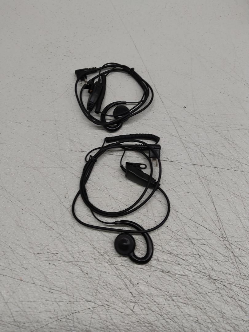 1-Wire C-Hook Swivel Earpiece with in-line Microphone