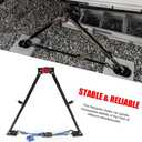 Adjustable Height Hitch Mount Stabilizer Series Steel Receiver Hitch Stand RV 5TH Wheel Accessories Universal Fit 2" Receiver 16.93-27.55 Inch