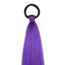 Long Purple Braiding Hair Pre Stretched Synthetic Braiding hair Extensions for Braids, Braiding Hair Extensions for Stage Party Christmas Costume Cosplay (Purple)