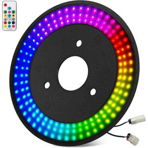 RGB Spare Tire Brake LED Light for Ford Bronco 2021-2024 2/4 Door, RGB Running Light + Red 3rd Third Brake Light LED Wheel High Mount Rear Tail Stop Light Bronco Accessories