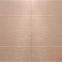 Aluminum Peel and Stick Backsplash Panels - 3"x6" Brushed Copper Kitchen Wall Decor, 80-Piece (Rose Gold)
