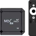 MX Pro 4K 5G Streaming Media Player - 4K Ultra HD WiFi 6 Bt5.0 Voice Control 16GB Storage Smart Home Player