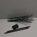 Lighted Halloween Tree Branches, 30IN 100LED Artificial Black Twig Branch with Purple&Orange Fairy Lights, Built-in Timer & Battery Operated, Waterproof for Outdoor Pathway Lawn Garden Decorations