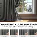 Deconovo Blackout Curtains, Thermal Insulated, W70 x L84 2 Panels, Back Tab, Machine Washable, Room-Darkening Drapes for Bedroom/Living Room Light Grey