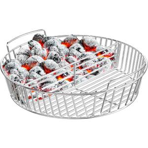 onlyfire Stainless Steel Charcoal Ash Basket Charcoal Briquet Holder BBQ Accessories for Weber 22" Kettle Grills