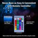 2 x 3D Night Light Gifts: Singer Stuff, Teen Girls Women Fans Room Party Decor, Table Lamp with Remote Control 16 Color Changing (Blue)