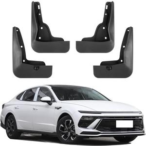 Car Mud Flaps Splash Guards Mudflaps for Hyundai Sonata 2024 2025 and Hyundai Sonata Hybrid 2024 2025 Auto Exterior Accessories Tire Mudguards Wheel Inner Fender Liner Guard Flap Fenders