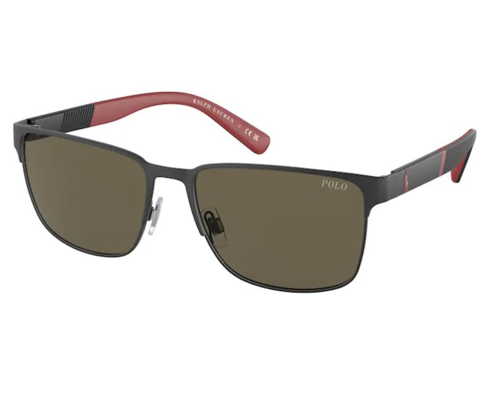 Polo Ralph Lauren PH 3143 Matte Black/Brown 57/17/145 men Sunglasses