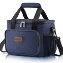 Lifewit Medium Lunch Bag Insulated Lunch Box Soft Cooler Cooling Tote for Adult Men Women, Dark Blue 12-Can (9L)