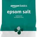 Amazon Brand - Solimo Epsom Salt Soaking Aid, Eucalyptus Scented, 3 Pound (48 Ounce (Pack of 4))
