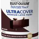 Rust-Oleum Brush On Enamel Paint 1977502 Painters Touch Latex, Gloss Kona Brown, 32 Fl Oz (Pack of 1)