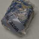 Washable Area Rugs 5'x7' Non-Slip Modern Abstract Soft for Living Room Entryway Bedroom Nursery, Print Pattern, Grey Blue Gold/Golden 