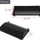 G517-6600-W1 Trough Firebox Heat Shield Grill Replacement Parts for Charbroil Grill Parts Tru Infrared 463250511 463250512 463251713 463251714 T-36D Heat Plates 466251713 Gourmet Infrared Trough