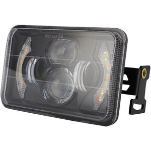 4x6 LED Headlight Kit for Suzuki DR-650 | for Suzuki DRZ400 with Mounting Bracket Hardware Headlight High Brightness High Intensity LED Chips High Beam Low beam Daytime Running Light (Light + Bracket)
