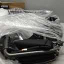 Drive Medical Lightweight Folding Transport Wheelchair - Reliable Mobility Support - Durable Steel Frame - Swing-Away Footrests - Compact Travel Design - Silver (1 Count (Pack of 1))