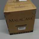 MALACASA LYDIA Ceramic Utensil Holders, 7.3"+5.5" Kitchen Utensil Crock Set for Countertop, Large & Small Utensil Organizers for Cooking Tools, Rhombus Pattern