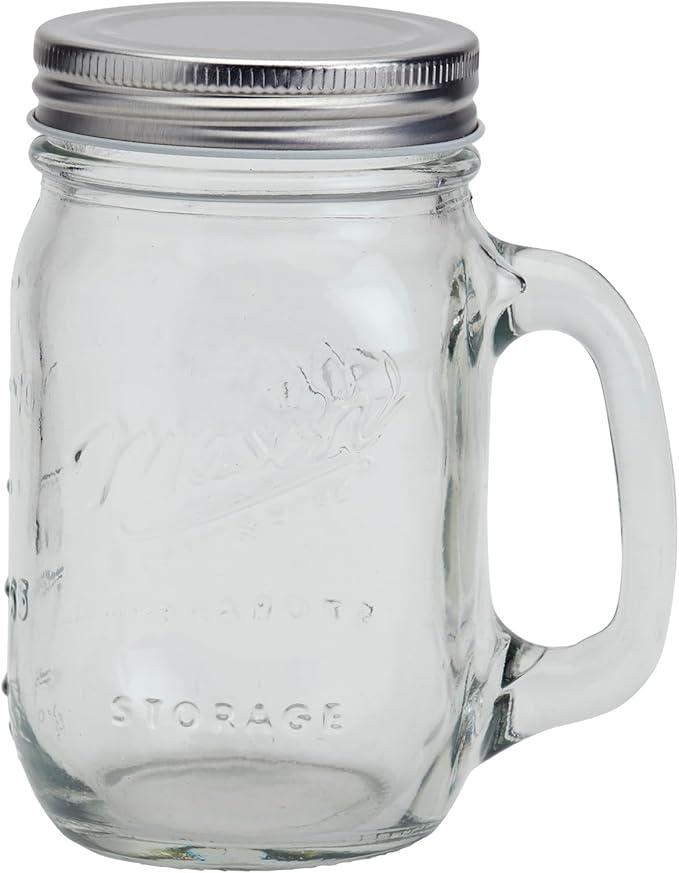 Mason Craft & More 8-Piece Glass Drinking Jars Tumblers Set with Handles Stainless Steel Lids, 16 oz. and 
OGGI ThermoMug Stainless Steel Insulated Mug- Double Wall Vacuum Insulated w/ Handle & Lid, Coffee Cup, Camping Mug, Travel Thermos, 14oz(420ml), Blue Floral Mason Craft & More 8-Piece Glass Drinking Jars Tumblers Set with Handles Stainless Steel Lids, 16 oz. and 
OGGI ThermoMug Stainless Steel Insulated Mug- Double Wall Vacuum Insulated w/ Handle & Lid, Coffee Cup, Camping Mug, Travel Thermos, 14oz(420ml), Blue Floral