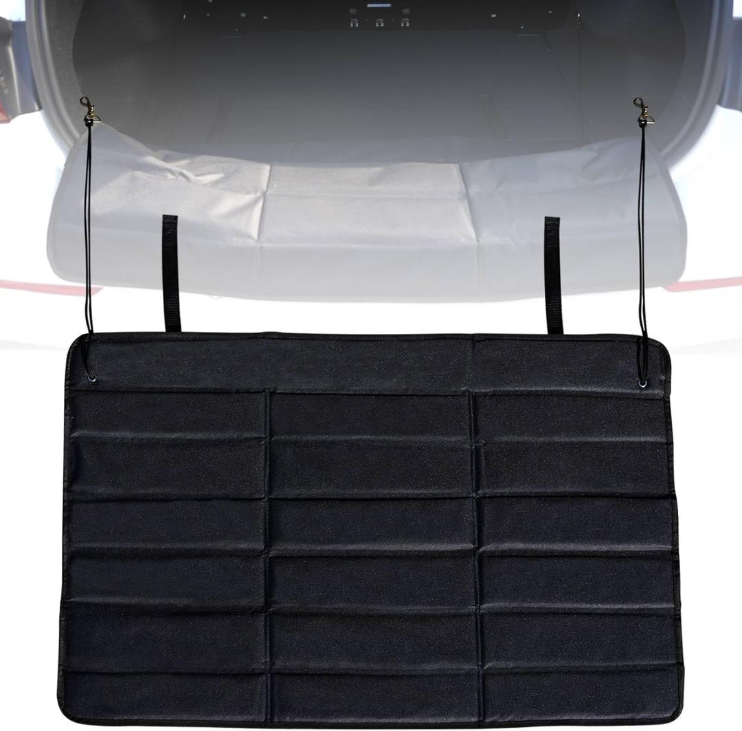 Universal Large Rear Bumper Guard for Cars 38 x 25 inches SUV Trunk Mat for Preventing Scratches During Loading and Unloading Black