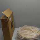 GENMOUS Woven Placemats Set of 12, 12" Round Placemats Natural Water Hyacinth Boho Placemats,Farmhouse Rattan Chargers for Dinner Plates, Rustic Braided Wicker Table Mats for Thanksgiving,Home,Wedding