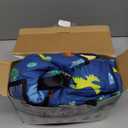 ACRABROS Toddler Nap Mat with Pillow and Blanket, Large Rolled Napping Mats, Slumber Bags for Boys Girls, Kids Sleeping Bag for Daycare, Preschool Travel (Dinosaur)