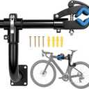 Wall Mounted Bike Repair Stand, Bike Work Stand, Bicycle Maintenance Rack for Road Mountain Bike, Road Bike, Space-Saving, 360 Swivel Clamp, Heavy-Duty Iron Construction