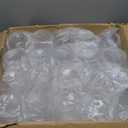 Goodluck 80 PCS Diamond Stemless Plastic Wine Whiskey Glasses, 12 Oz Disposable Cocktail Glasses, Suitable for Weddings, Birthday Parties, Family Gatherings, Bars, etc (Clear)