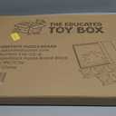 1000 Piece Felt Puzzle Board with Cover - Folding Table, 6 Trays, Black