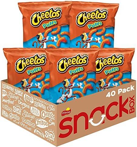 Cheetos Cheese Flavored Snacks, Puffs, 0.875 Ounce (Pack of 40) By JAN 13 2026