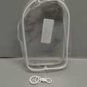 Large Clear Figure Display Bag with Keychain, Mini Doll Hanging Blind Box, Carrying Case Lipstick Charm for Collectibles