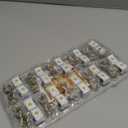 20 Pack LED Fairy Lights Battery Operated,3 Features Blinking Slowly Blinking & just on 7FT 20 LED Waterproof Mini Twinkle String Lights for Wedding Mason Jars Party Christmas Decorations(Warm White)