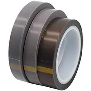 CGPTFE PTFE Tape, Single Side Silicone Adhesive PTFE Film Tape Sheets, Heat Resistant Film Tape, 36 Yards (1 roll)