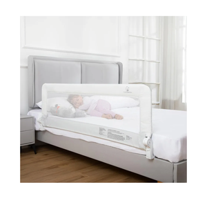 ComfyBumpy 1-Pack Bed Rail for Toddlers 55.5" L x 19.5" H | Toddler Bed Rails for Twin, Full, Queen & King Mattress Size | Swing Down Rail Guard | Mattress Side Rail for Kids | White
