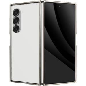 Pefimt for Samsung Galaxy Z Fold 7 Bumper Case No Back, Metal Aluminum Frameless Fast Heat Dissipation, 4 Corner Shockproof Protection Phone Cover for Galaxy Z Fold 7 (Silver)