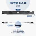 Ximoon 703371 Mower Blade 21" Compatible with Briggs and Stratton Walk-Behind Mowers with 21 inch Cutting Deck Replacement Mulching Blades fit for Snapper Mower 1696607 2691561 7800923 1696627