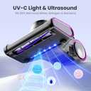 ezly Mattress Vacuum Cleaner with 18KPa Strong Suction, Mattress Cleaner for Bed, Sofa & Couch, HEPA Filter, UV-C Light, 48,000 RPM Deep Tapping, 140F Heat Drying, Corded