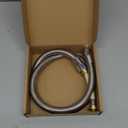 CWM 45 Inch Stainless Steel Hose for Commercial Kitchen Sink Faucets Flexible Hose Replacement