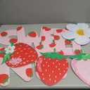 Liliful 12 Pcs Strawberry First Birthday Party Decorations Yard Signs with Stakes Sweet One Baby Shower Decor Strawberry Outdoor 1st Birthday Party Lawn Sign Garden Decor